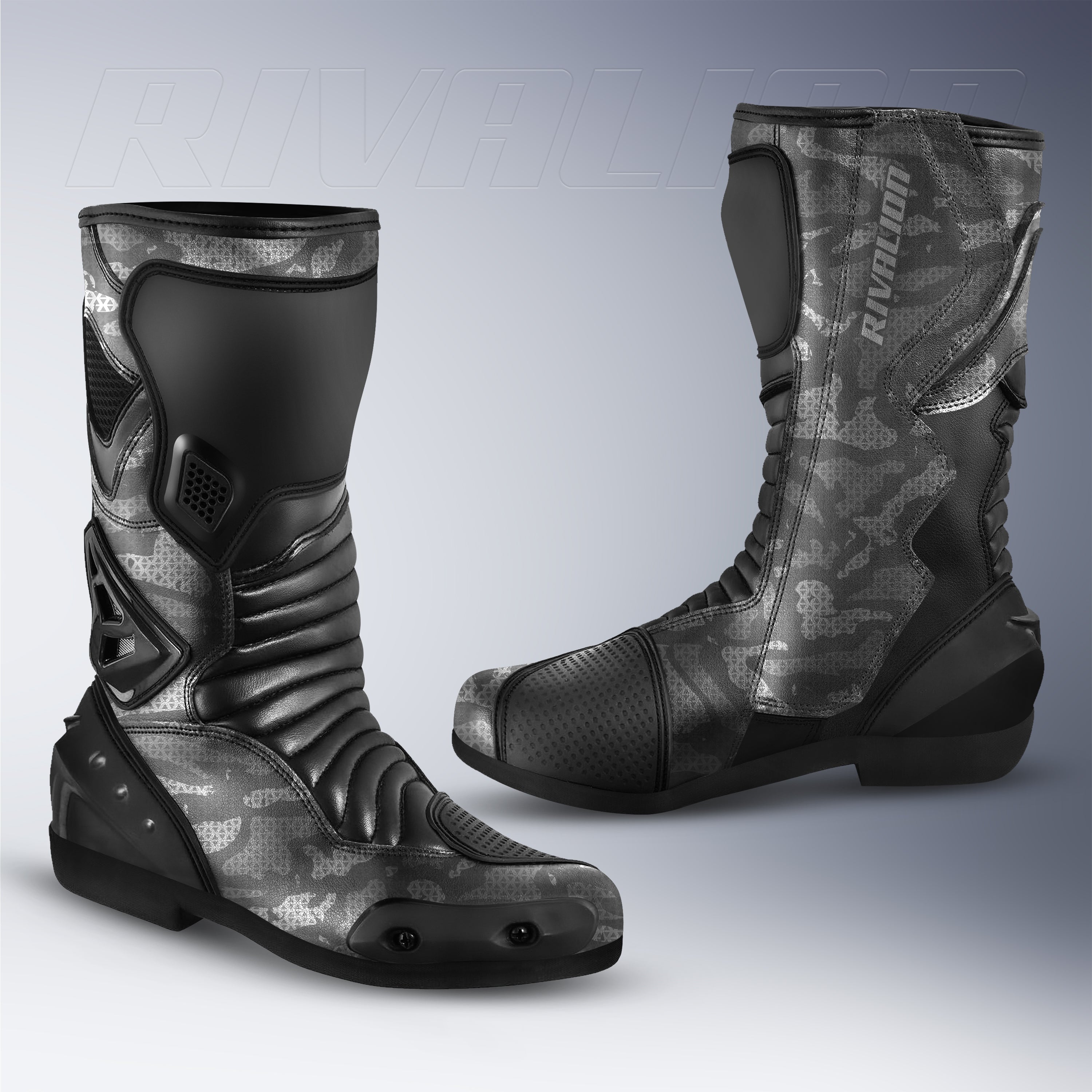 Camo Gray Warrior Boots