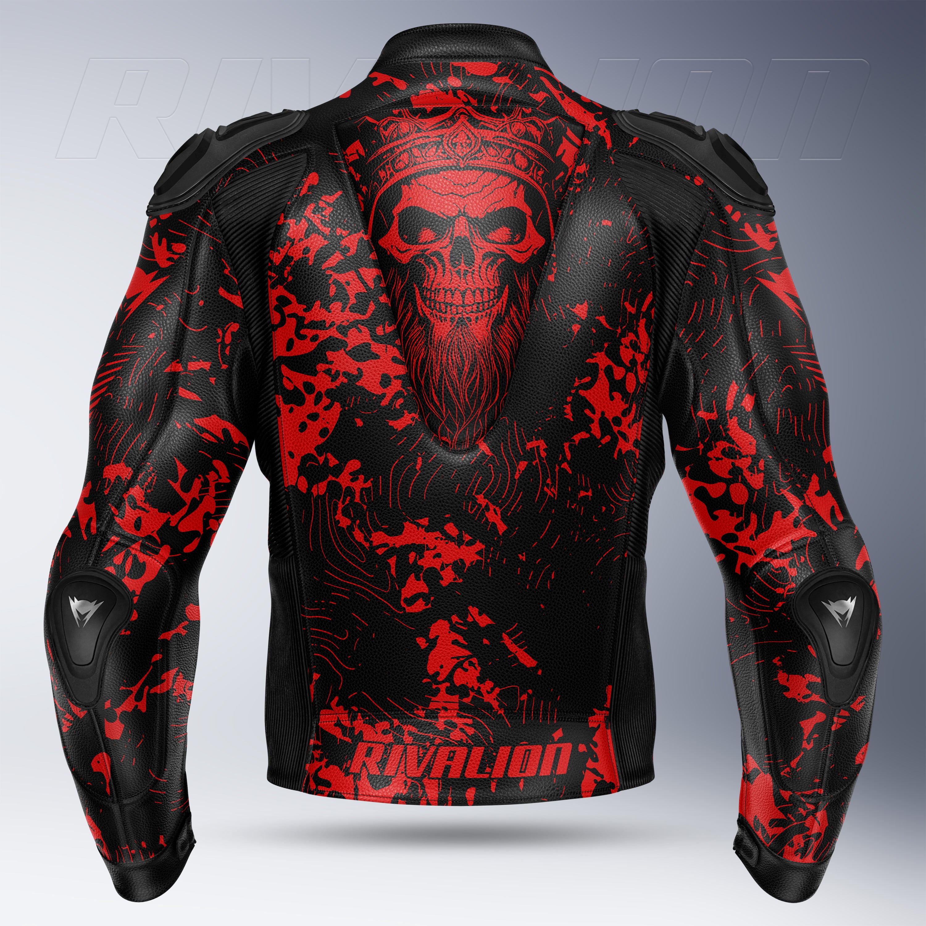 Red Crash Cult Skull Rider Jacket