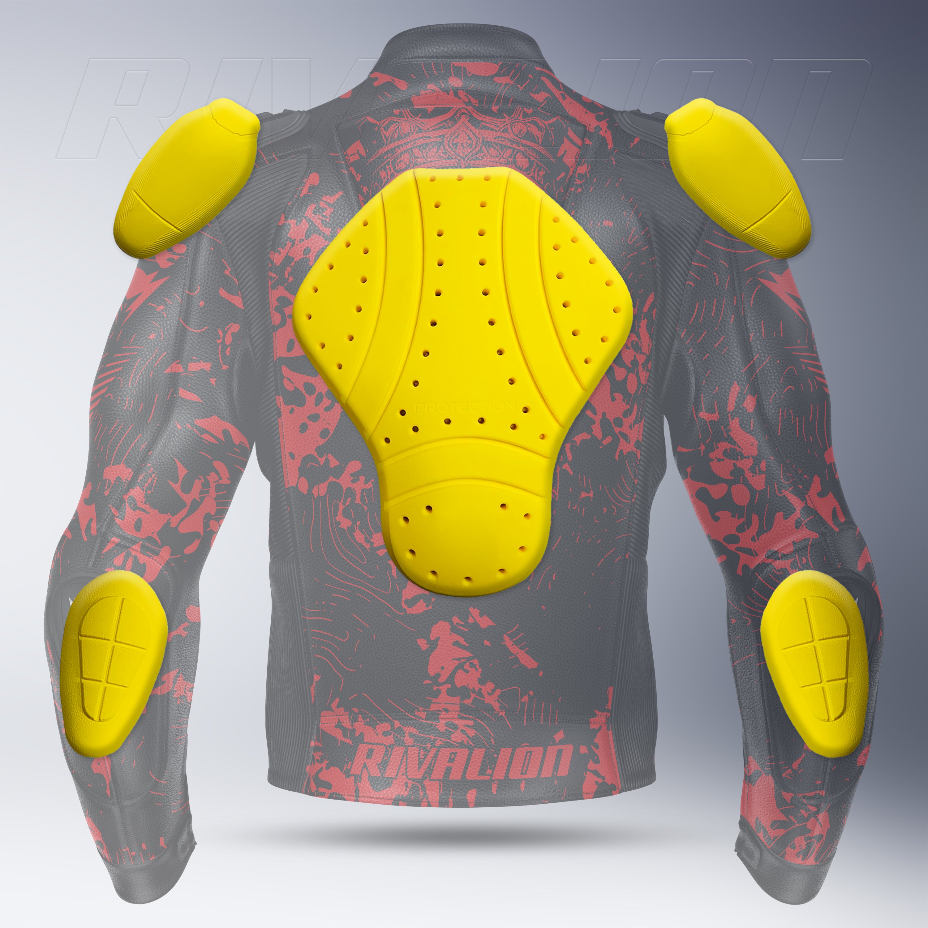 Red Crash Cult Skull Rider Jacket