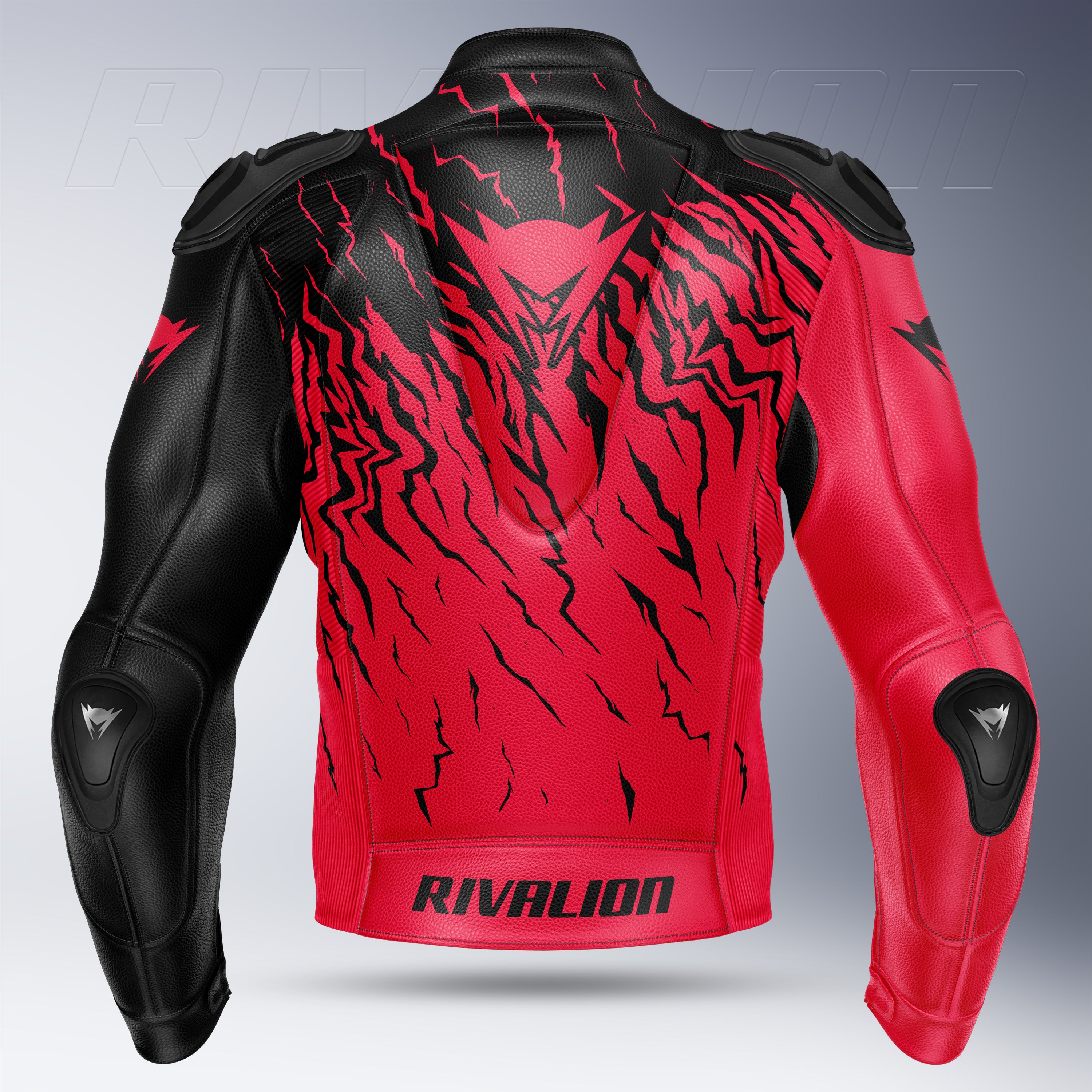 Red Storm Rider Leather Jacket
