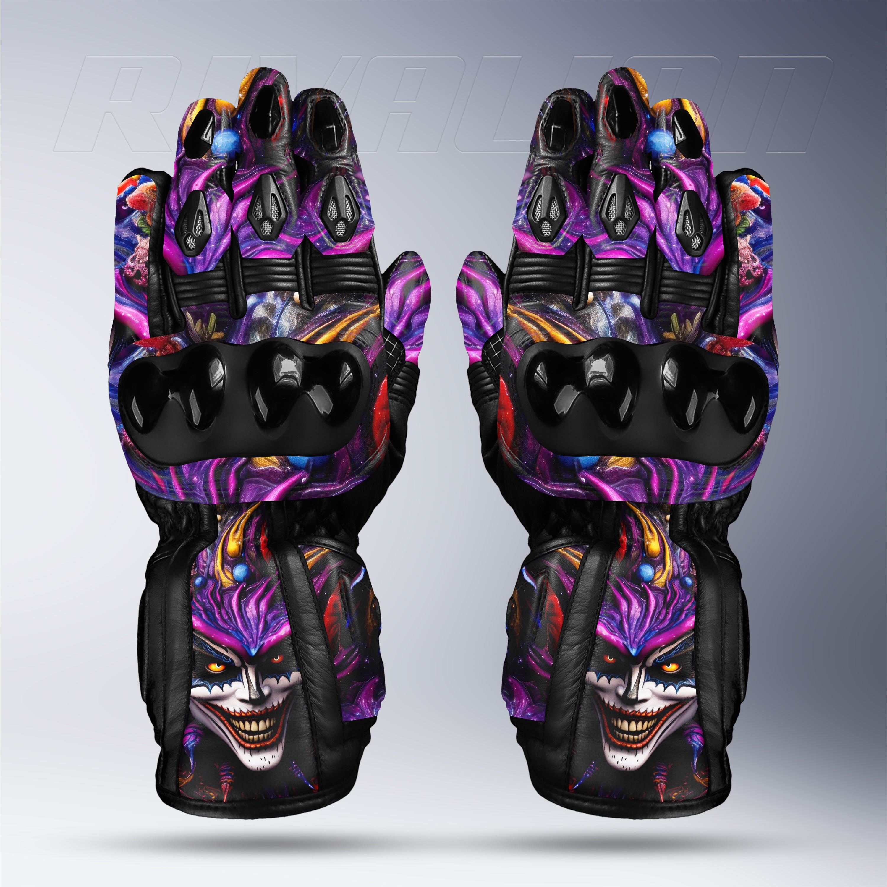 Crazy Laughing Wild Rider Gloves