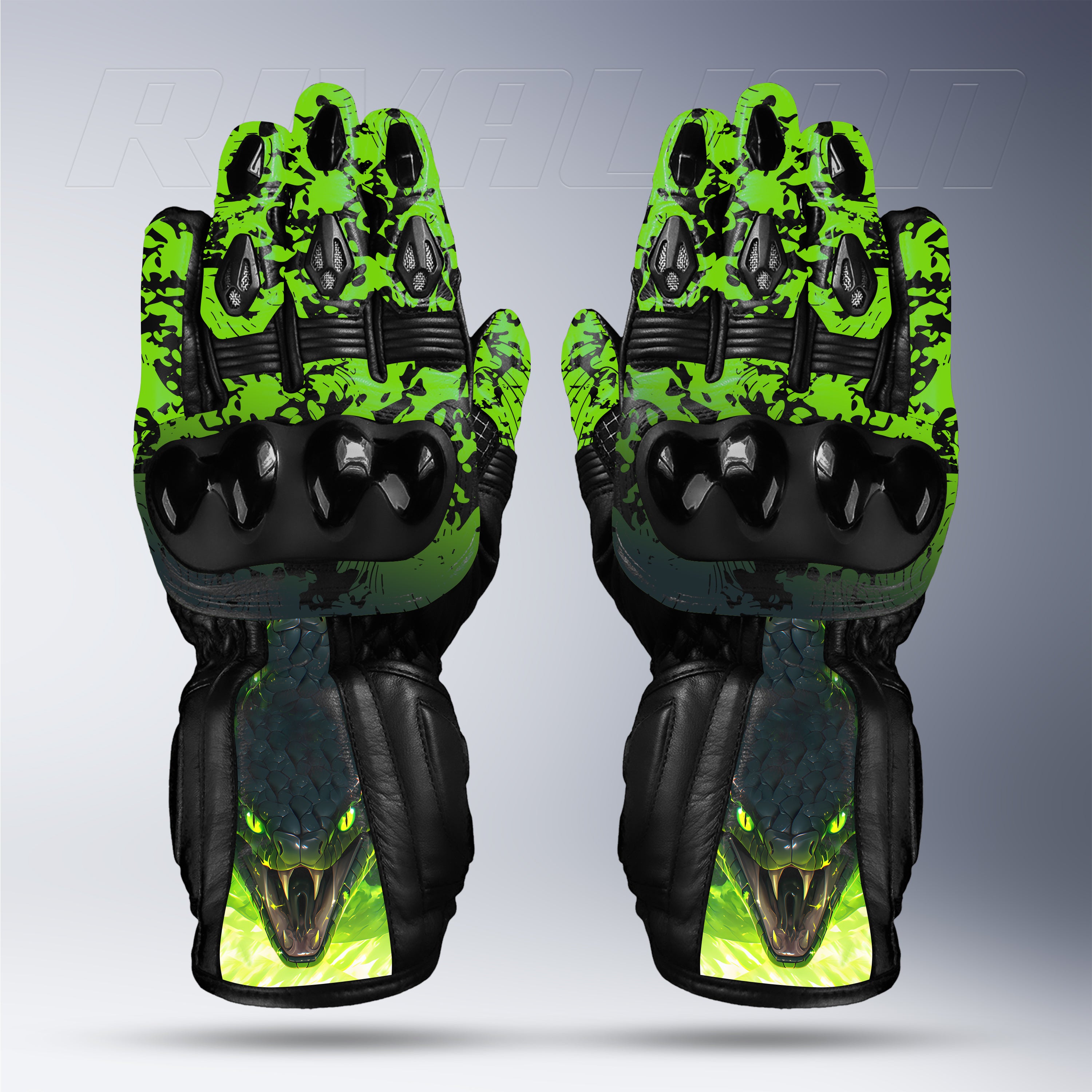 Snake Strike Leather Gloves