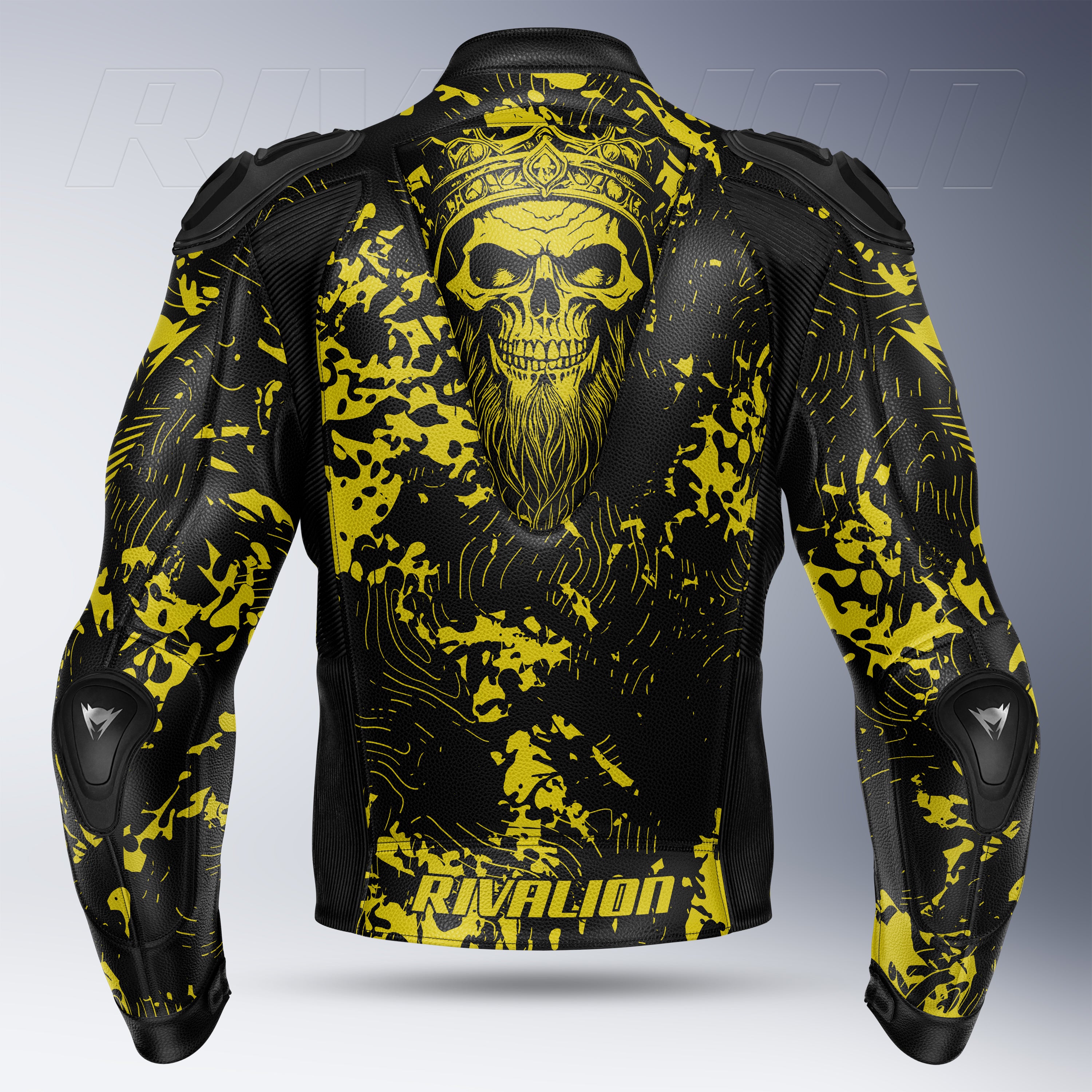 Yellow Crash Cult Skull Rider Jacket