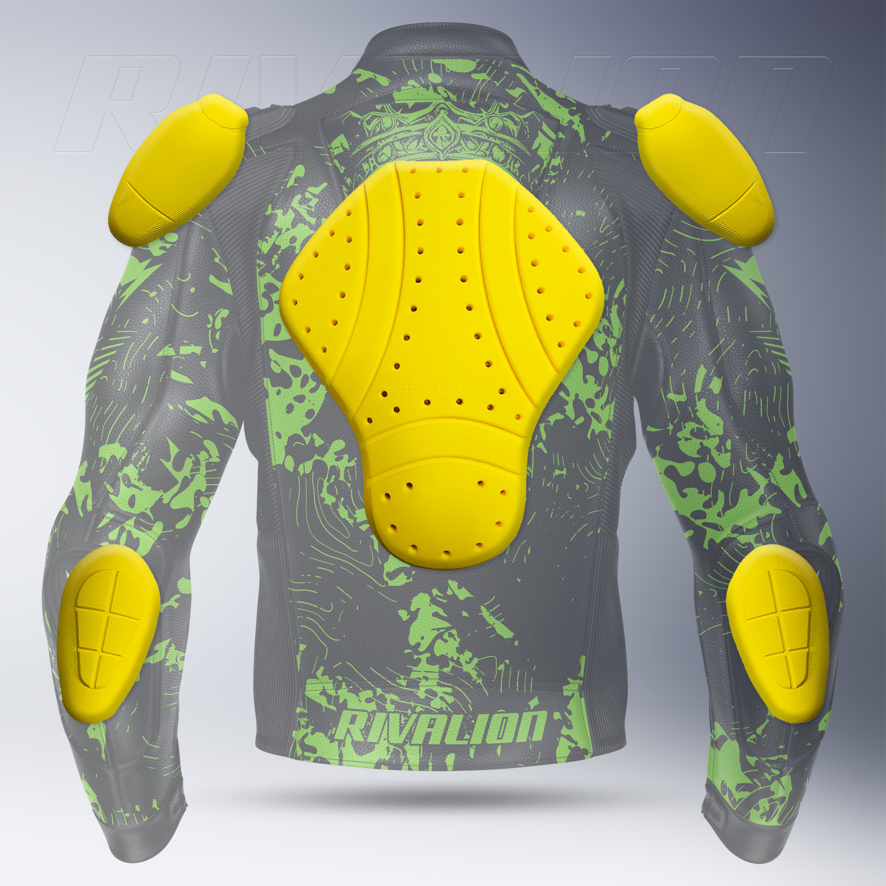 Green Crash Cult Skull Rider Jacket