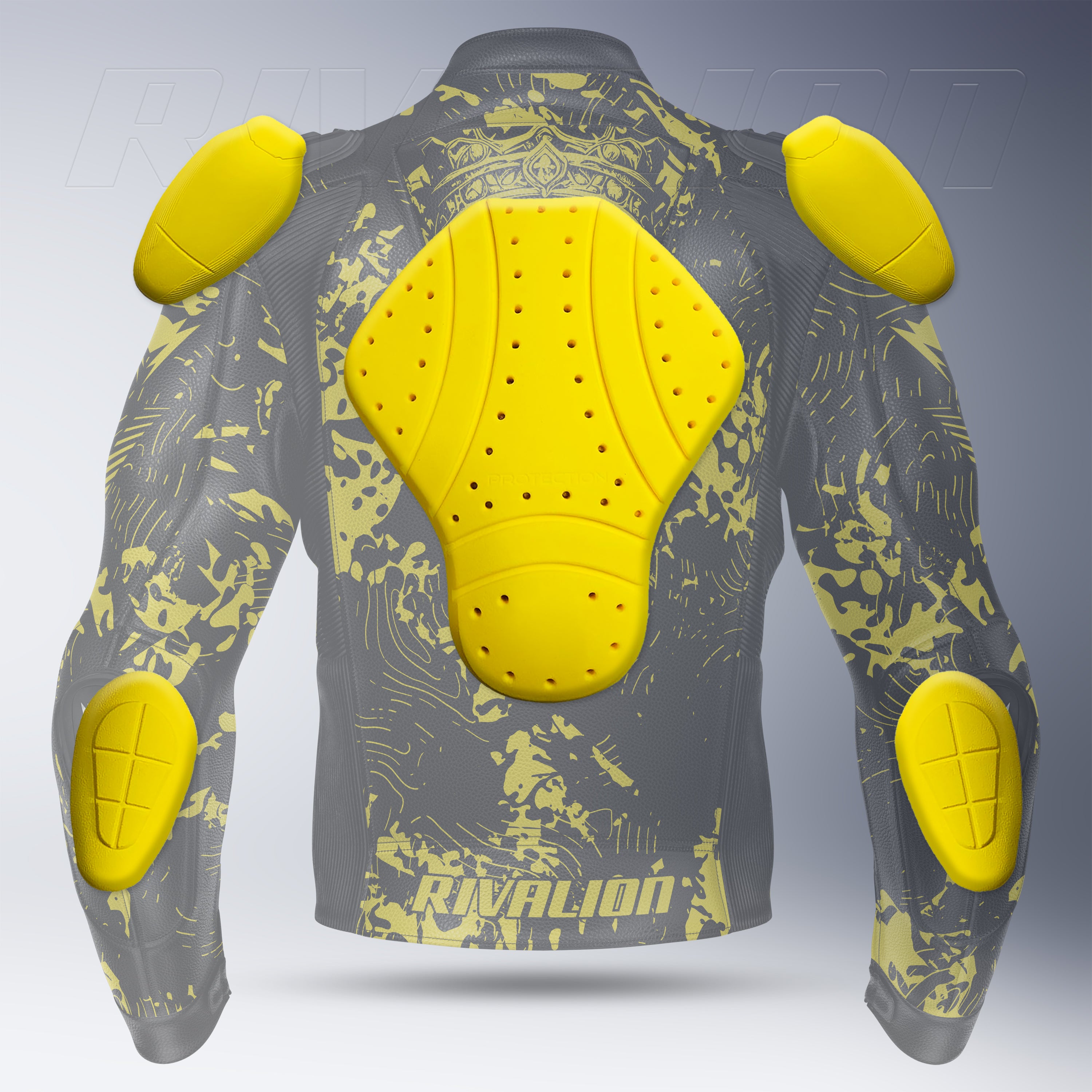 Yellow Crash Cult Skull Rider Jacket